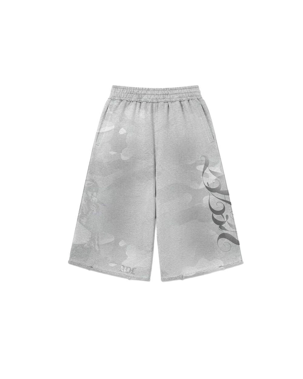 Statement shorts, product flatlay